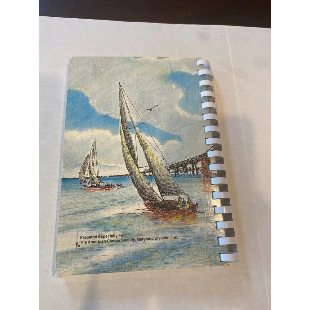 Vintage 1Antique 1981 “Maryland's Flavor” Spiral Bound Cookbook